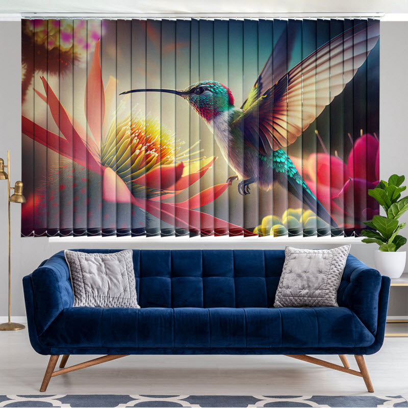 Lamellenvorhang mit Motiv: Kolibri