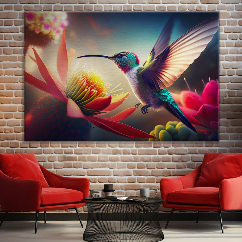 Leinwand mit Motiv: Kolibri