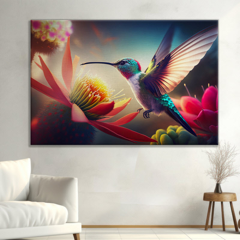 Leinwand mit Motiv: Kolibri
