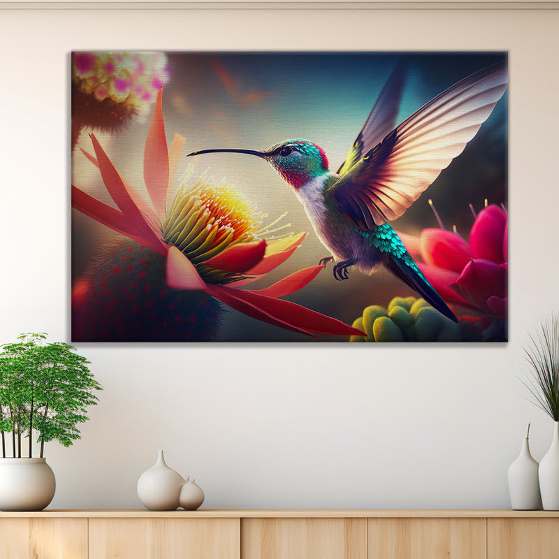 Leinwand mit Motiv: Kolibri