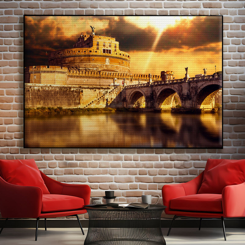 Akustikstoff mit Motiv: Rom