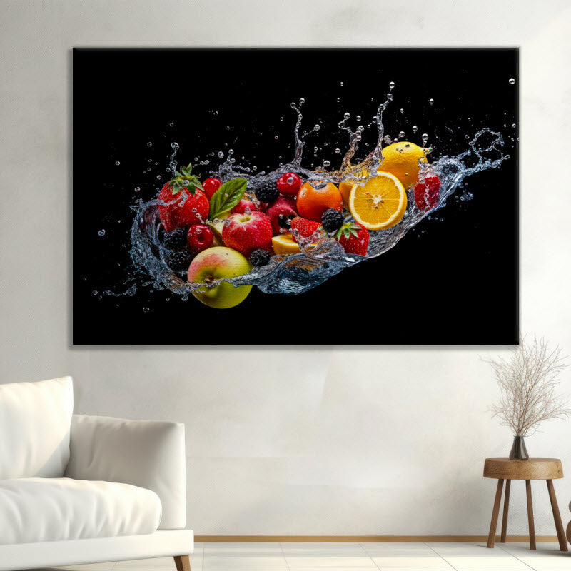 Leinwand mit Motiv: Bunte Obstexplosion V3