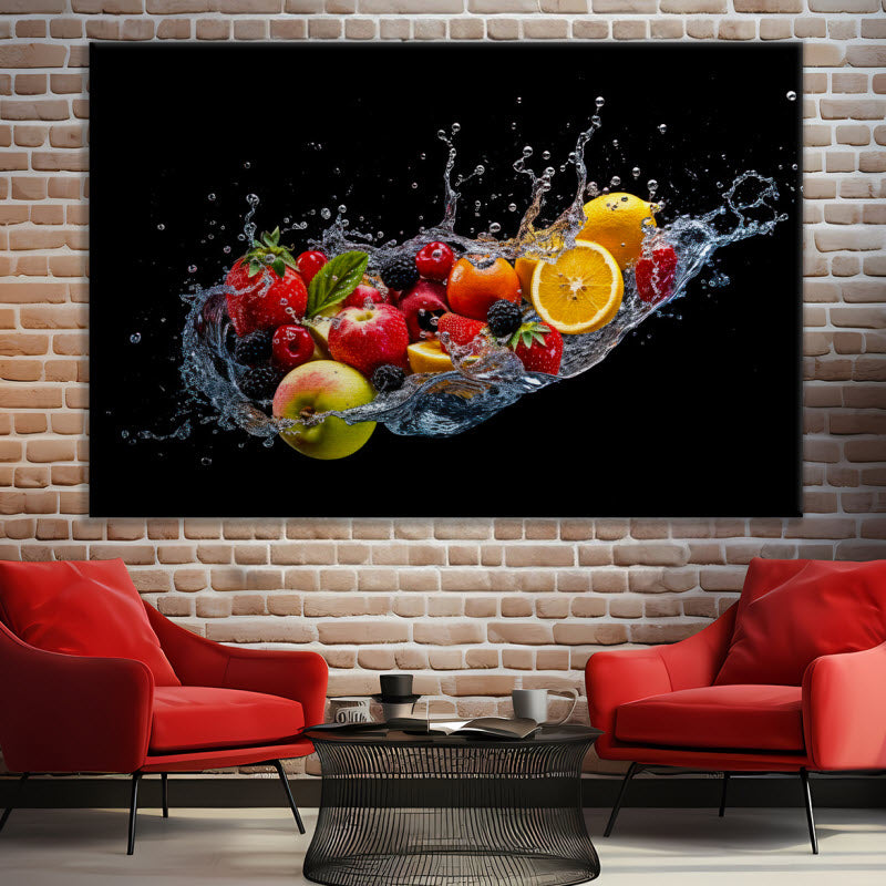 Leinwand mit Motiv: Bunte Obstexplosion V3