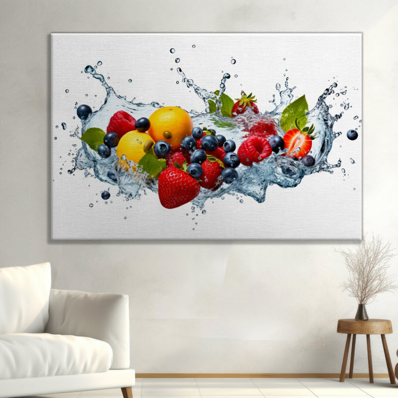 Leinwand mit Motiv: Bunte Obstexplosion V4
