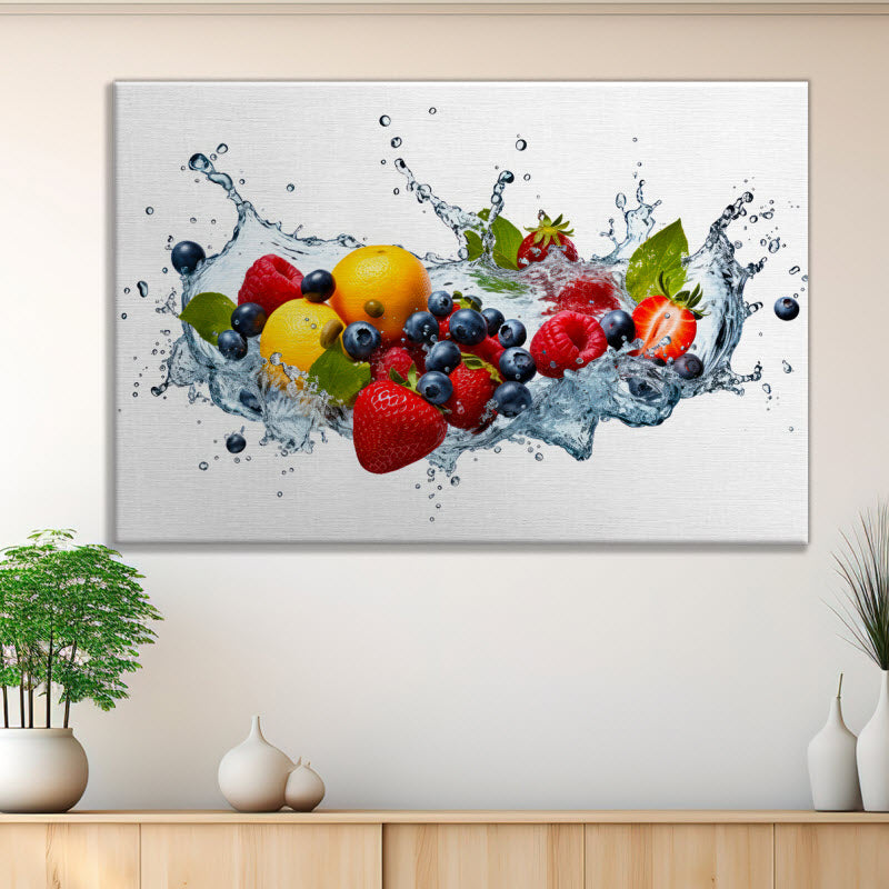 Leinwand mit Motiv: Bunte Obstexplosion V4
