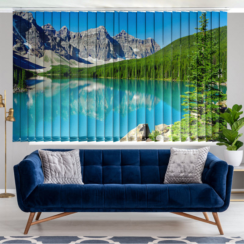 Lamellenvorhang mit Motiv: Fluss Louise in Kanada