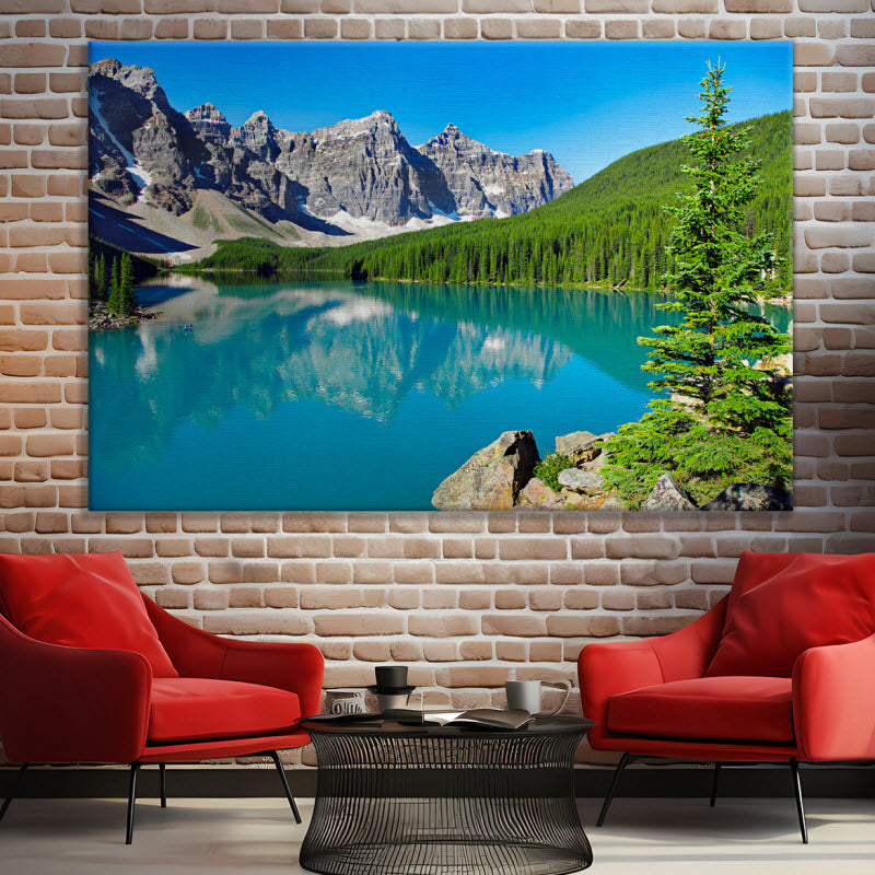 Leinwand mit Motiv: Fluss Louise in Kanada
