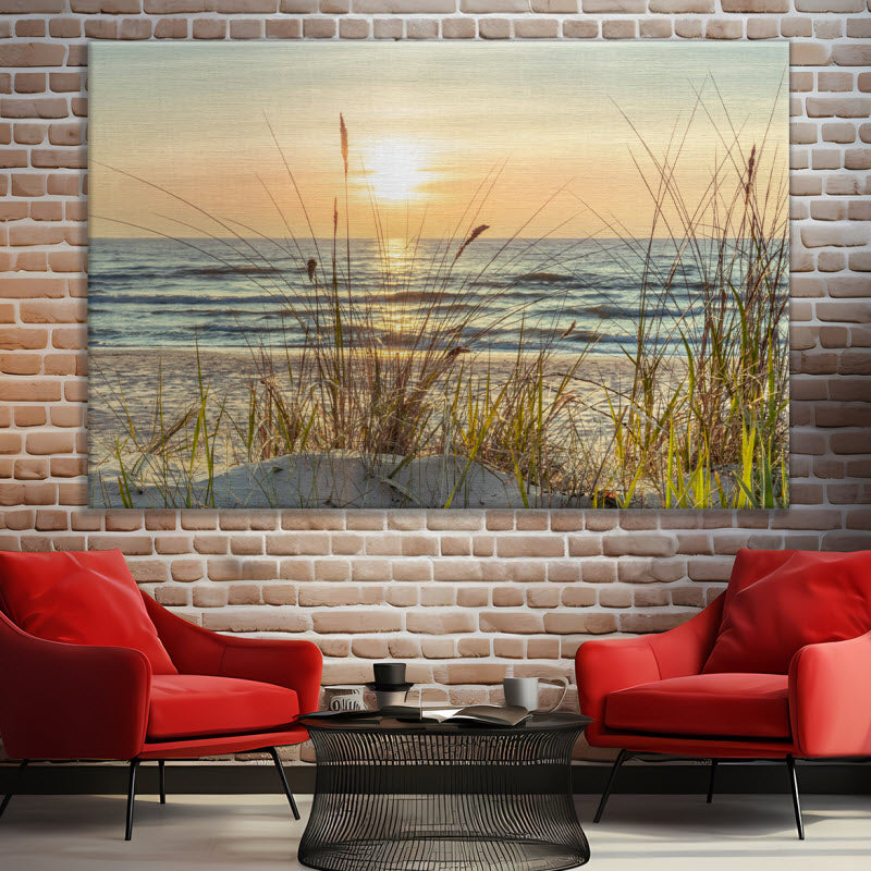Leinwand mit Motiv: Sonnenuntergang Ostsee