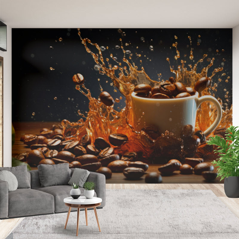 Tapete mit Motiv: Mokkabohnen