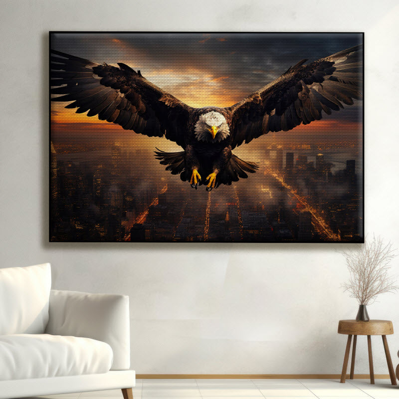 Akustikstoff mit Motiv: Adler