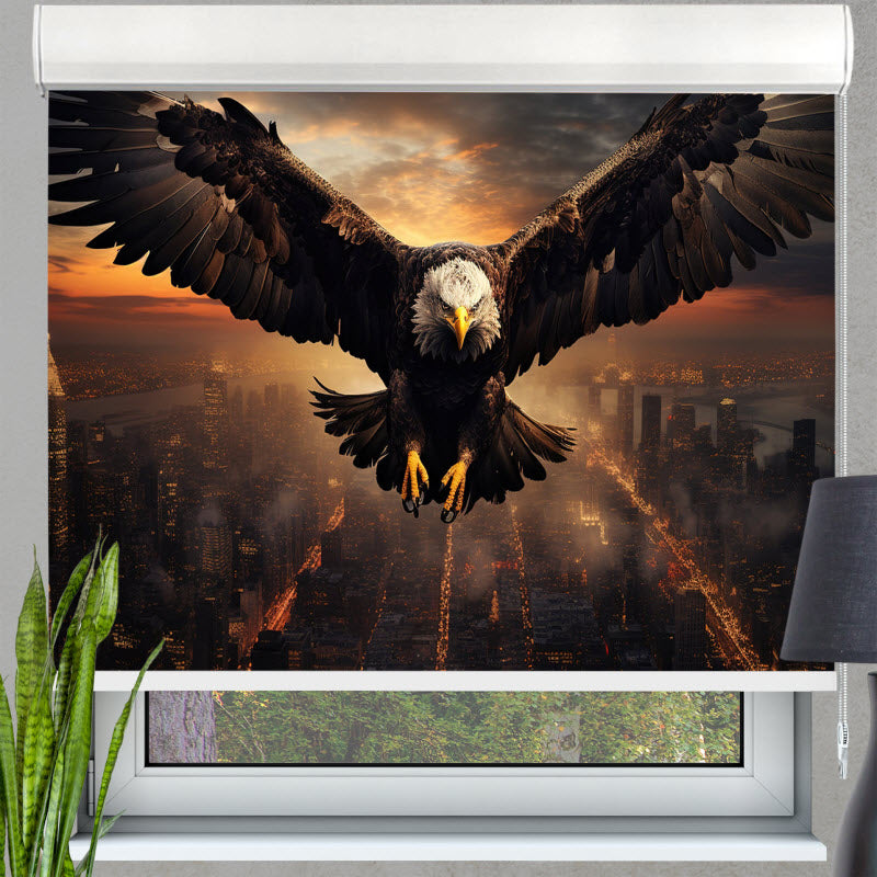Kassettenrollo mit Motiv: Adler