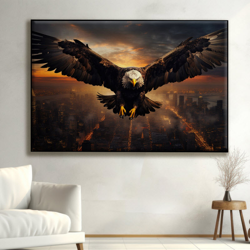 Textilspannrahmen mit Motiv: Adler
