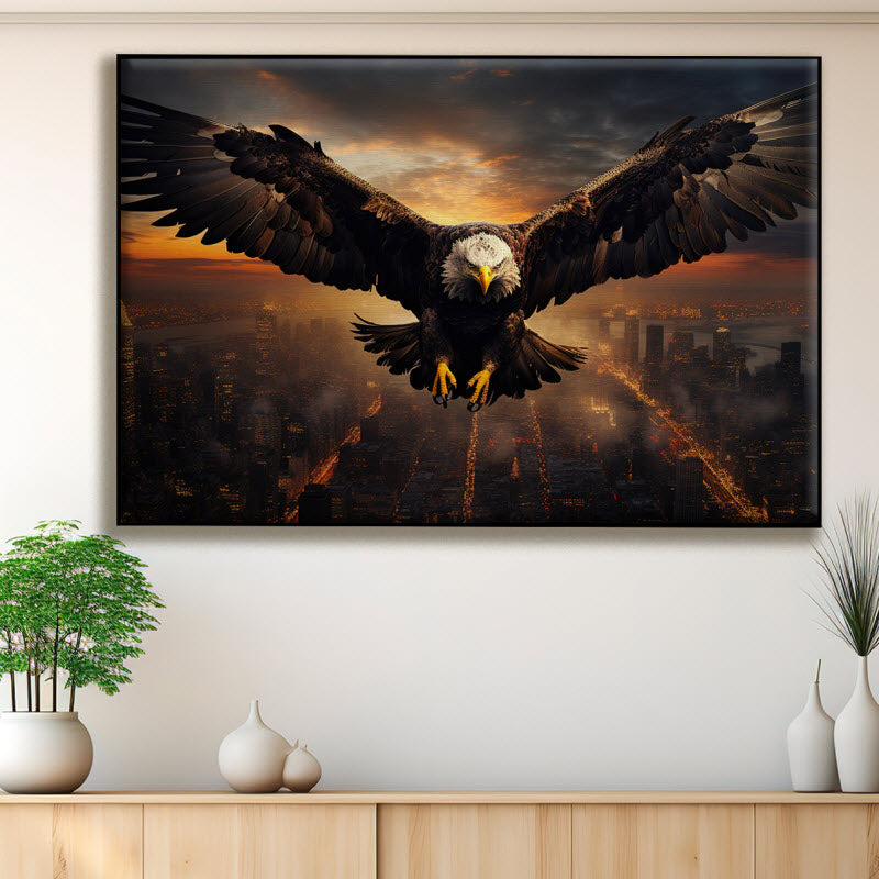 Textilspannrahmen mit Motiv: Adler