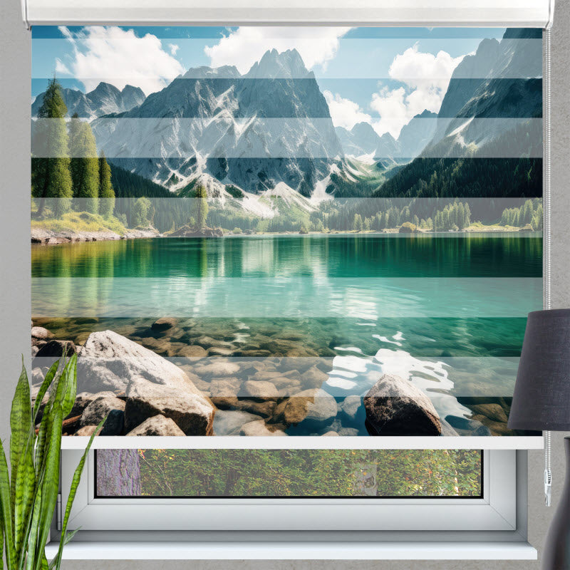 Doppelrollo mit Motiv: Louise Fluss