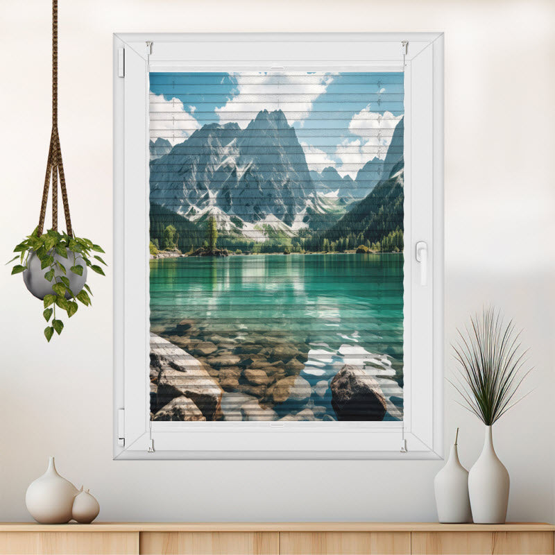 Wabenplissee mit Motiv: Louise Fluss