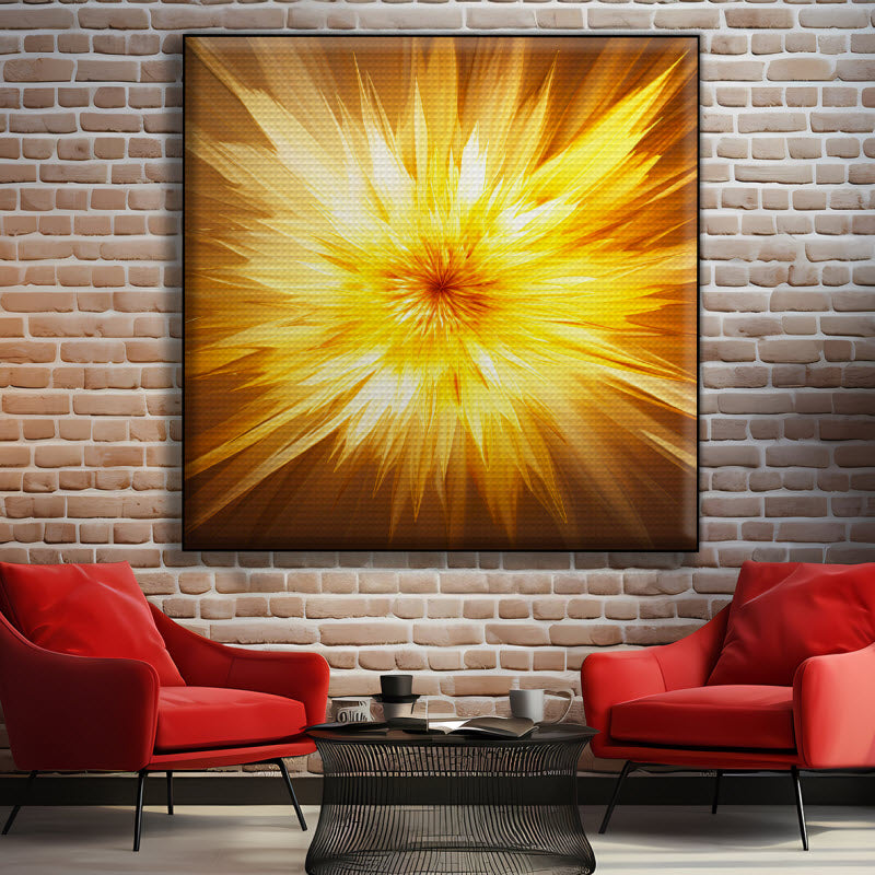 Akustikstoff mit Motiv: Sonneneruption