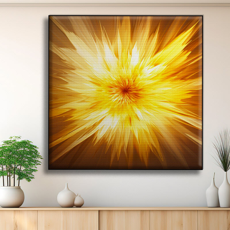 Akustikstoff mit Motiv: Sonneneruption