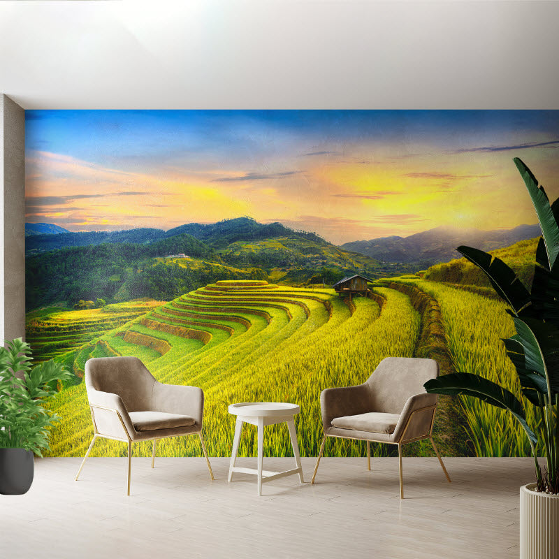 Tapete mit Motiv: Reisfeld