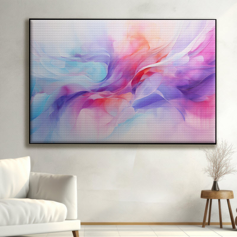 Akustikstoff mit Motiv: Buntes Gemälde