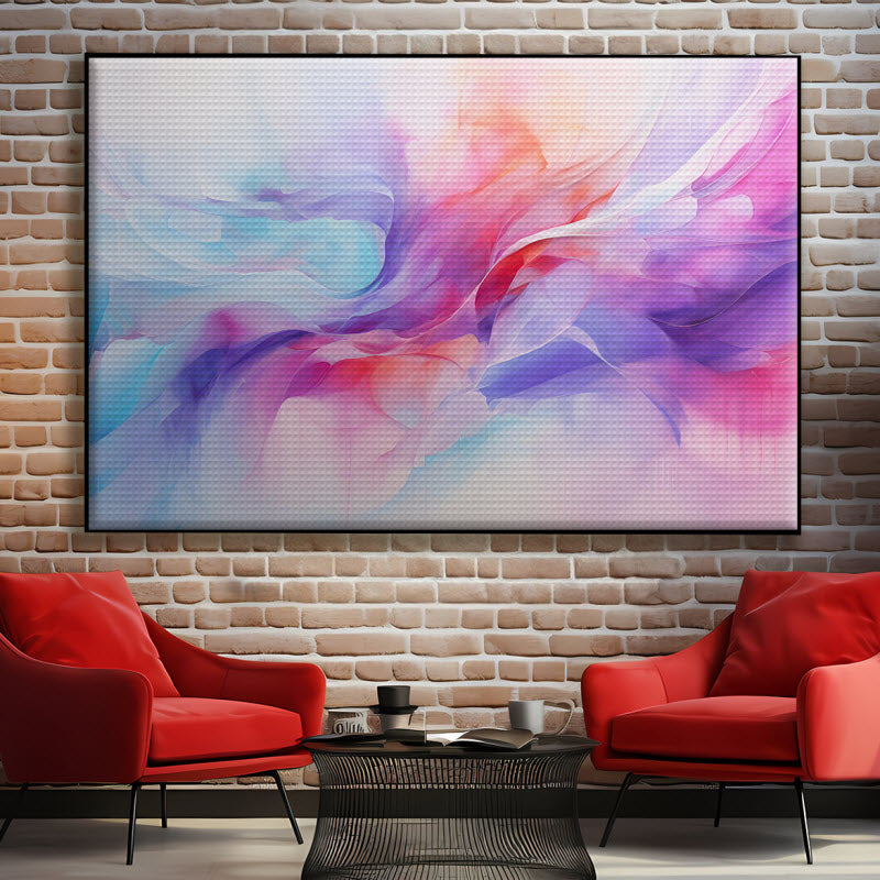 Akustikstoff mit Motiv: Buntes Gemälde