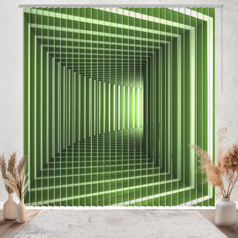 Lamellenvorhang mit Motiv: Grüner Tunnel