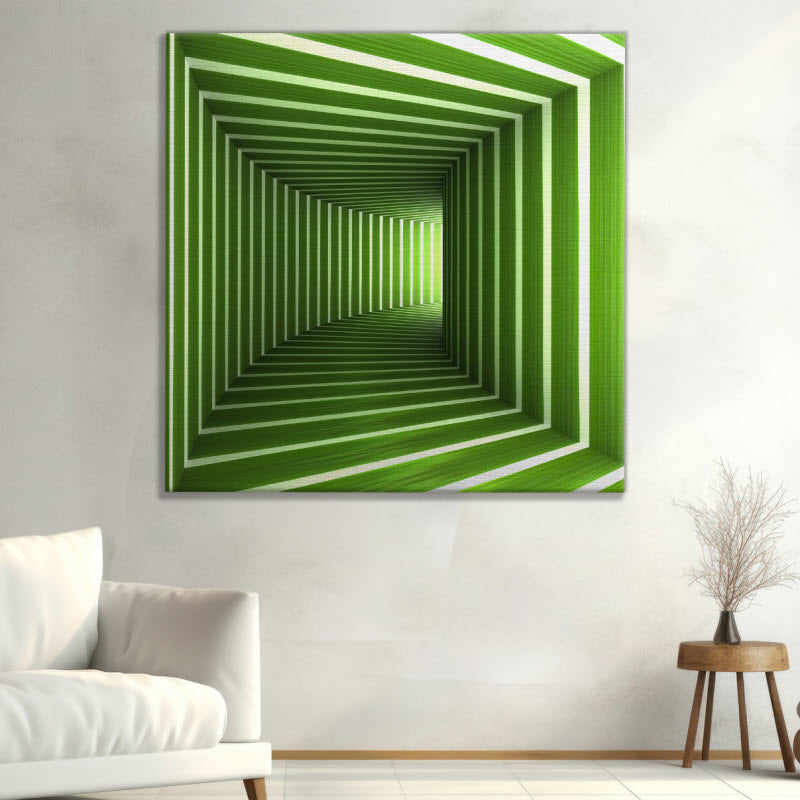 Leinwand mit Motiv: Grüner Tunnel