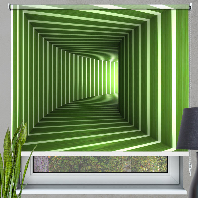 Rollo mit Motiv: Grüner Tunnel