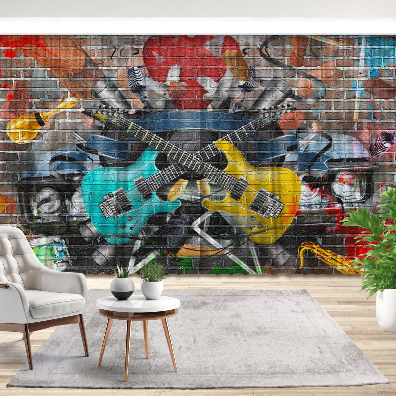 Fotovorhang: Graffiti Gitarre