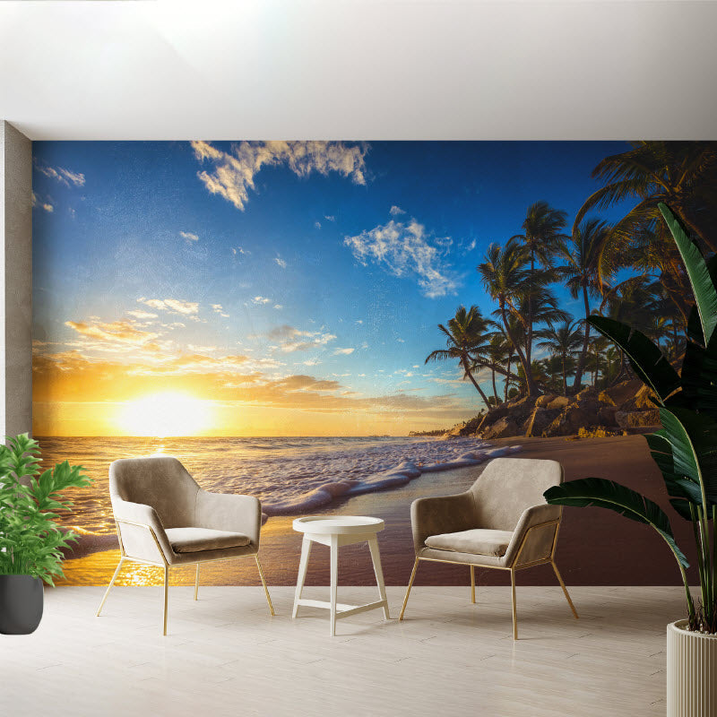 Tapete mit Motiv: Sonnenuntergang am Meer