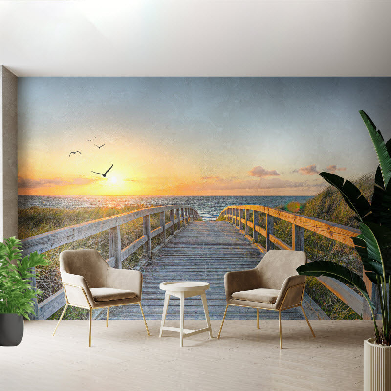 Tapete mit Motiv: Sonnenuntergang in Sylt