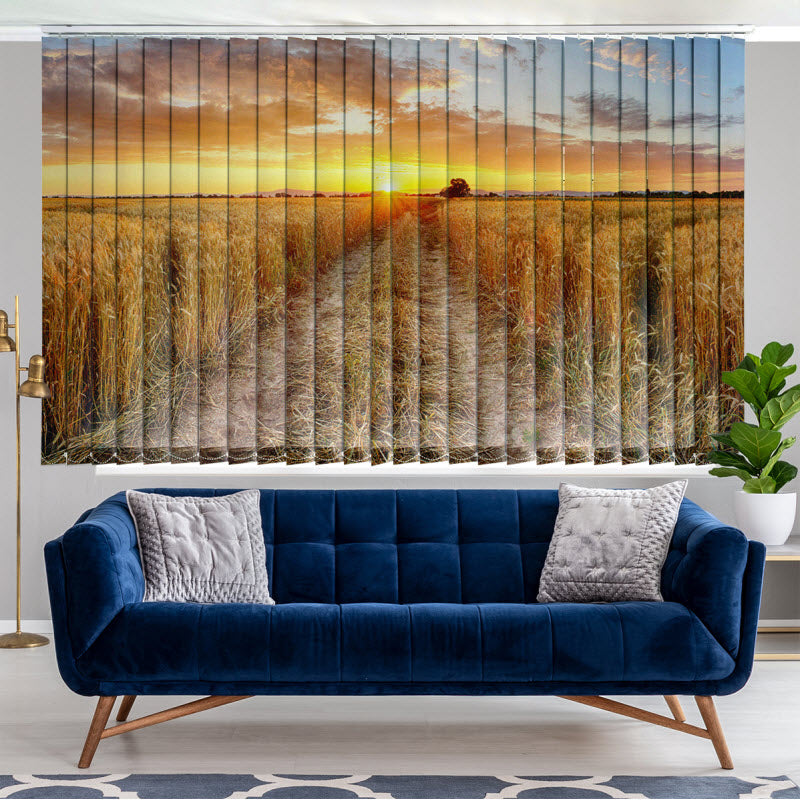 Lamellenvorhang mit Motiv: Sonnenuntergang in Sylt