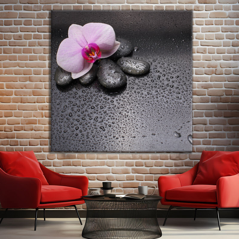 Leinwand mit Motiv: Spa Steine