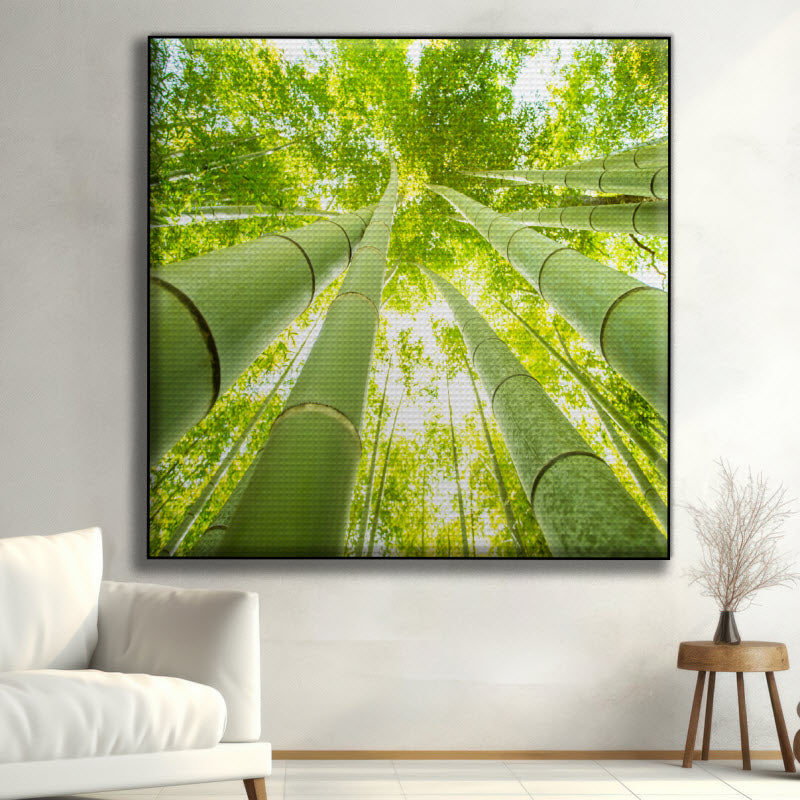 Akustikstoff mit Motiv: Bambus