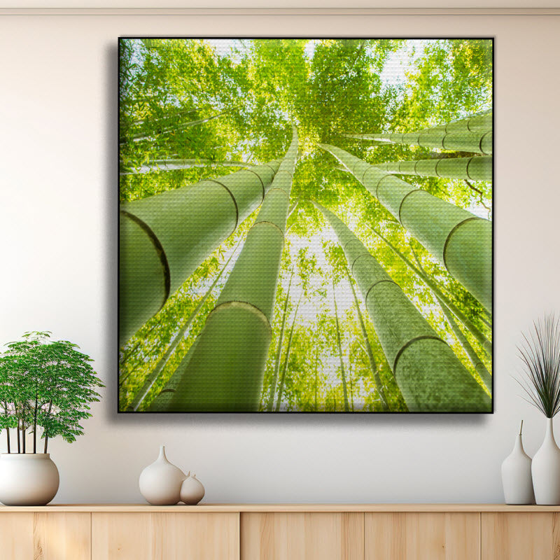 Akustikstoff mit Motiv: Bambus