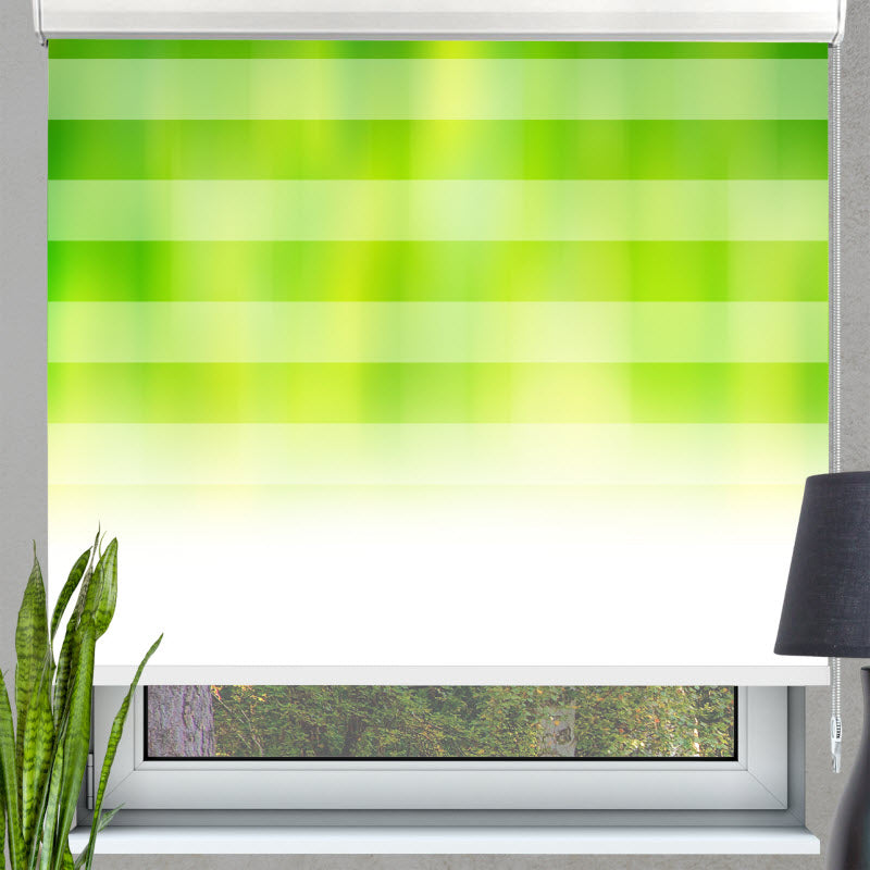 Doppelrollo mit Motiv: Grün