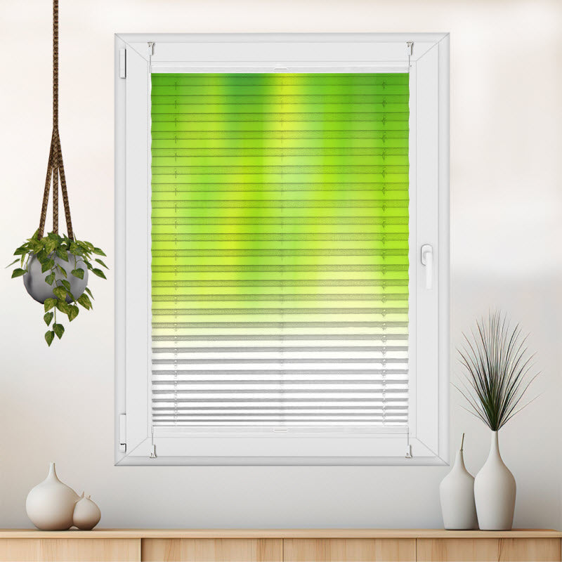 Plissee mit Motiv: Grün