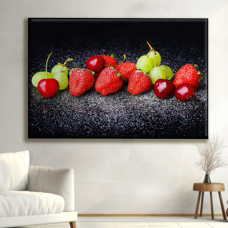 Akustikstoff mit Motiv: Obst