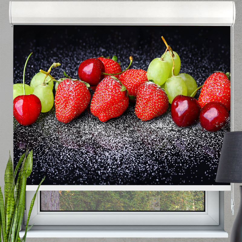 Kassettenrollo mit Motiv: Obst