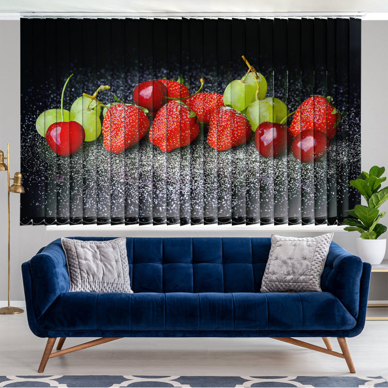 Lamellenvorhang mit Motiv: Obst