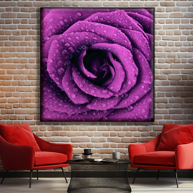 Akustikstoff mit Motiv: Lila Rose