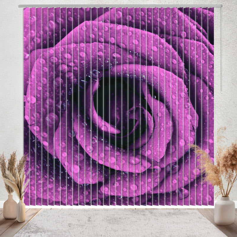 Lamellenvorhang mit Motiv: Lila Rose