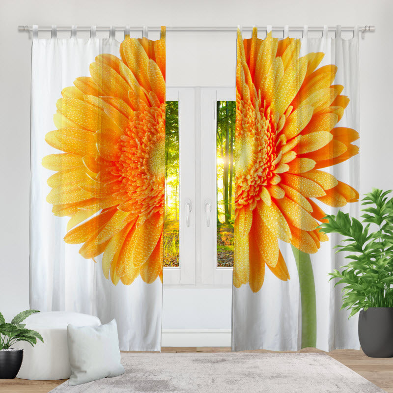 Fotovorhang: Orangene Gerbera