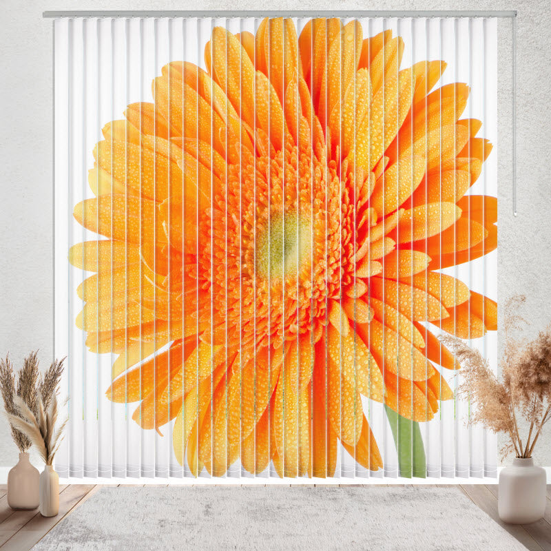 Lamellenvorhang mit Motiv: Orangene Gerbera
