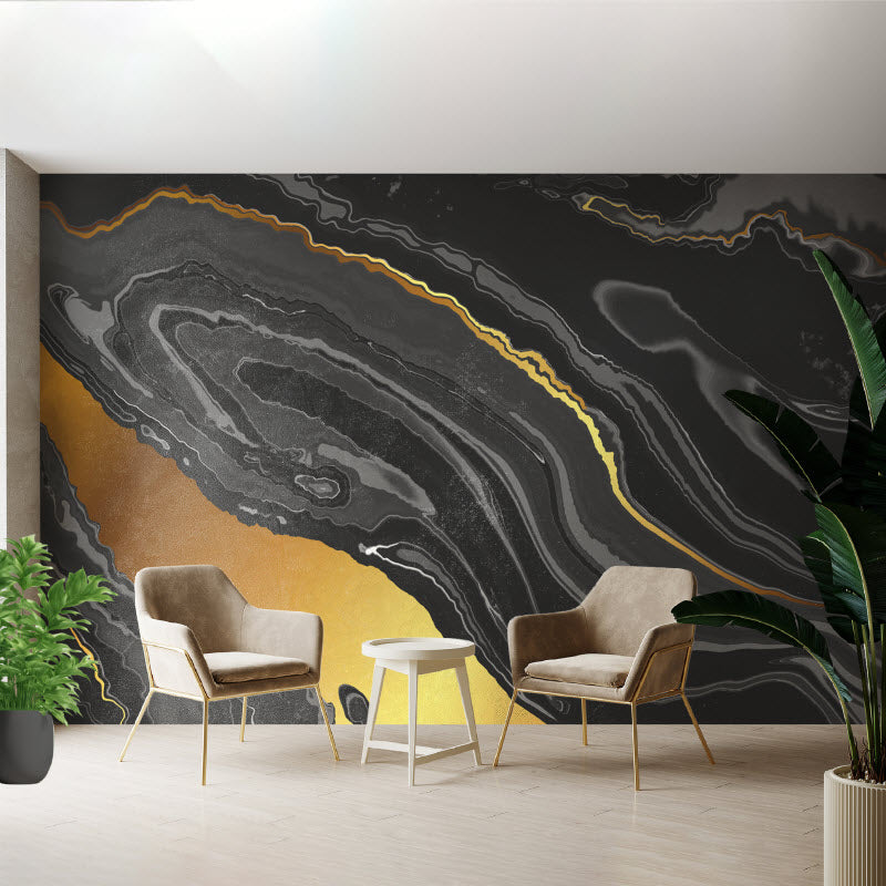 Tapete mit Motiv: Marmor Schwarz