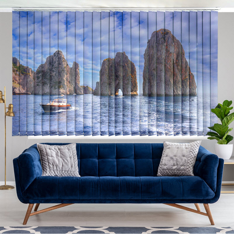 Lamellenvorhang mit Motiv: Felsen