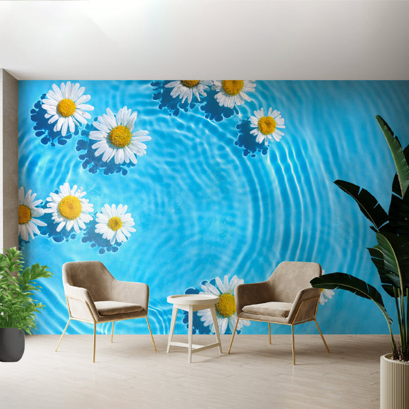 Tapete mit Motiv: Gänseblümchen auf dem Wasser