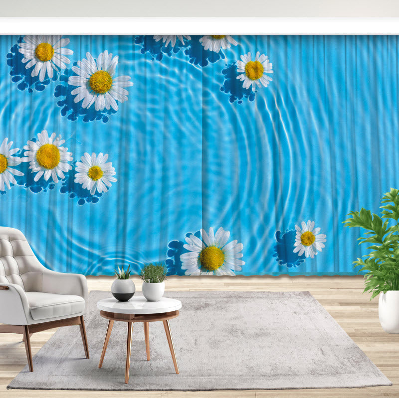 Fotovorhang: Gänseblümchen auf dem Wasser