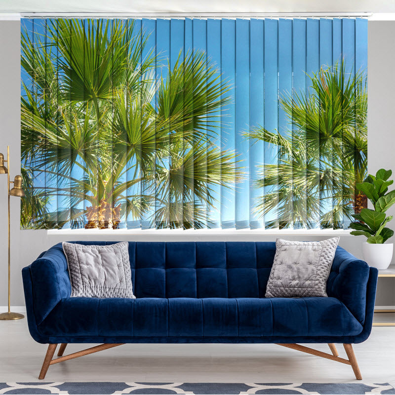 Lamellenvorhang mit Motiv: Palmen