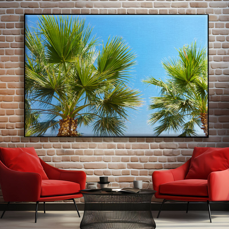 Textilspannrahmen mit Motiv: Palmen