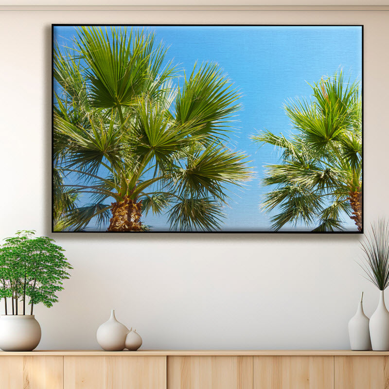 Textilspannrahmen mit Motiv: Palmen